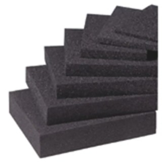 RS PRO ESD Foam Low Density Static Shielding Conductive Black 1m Width x 1m Length x 6mm Thickness 815-3474