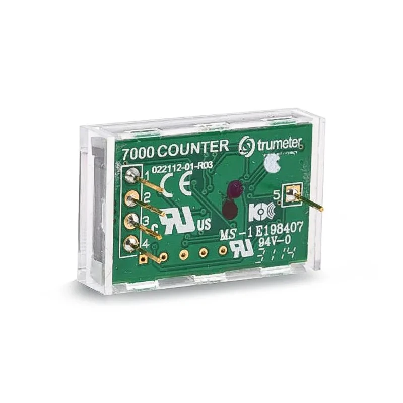 Trumeter 6 Digit Miniature Digital Counter 10 kHz, Electrical Reset, 2.6-3.4 VDC 7000