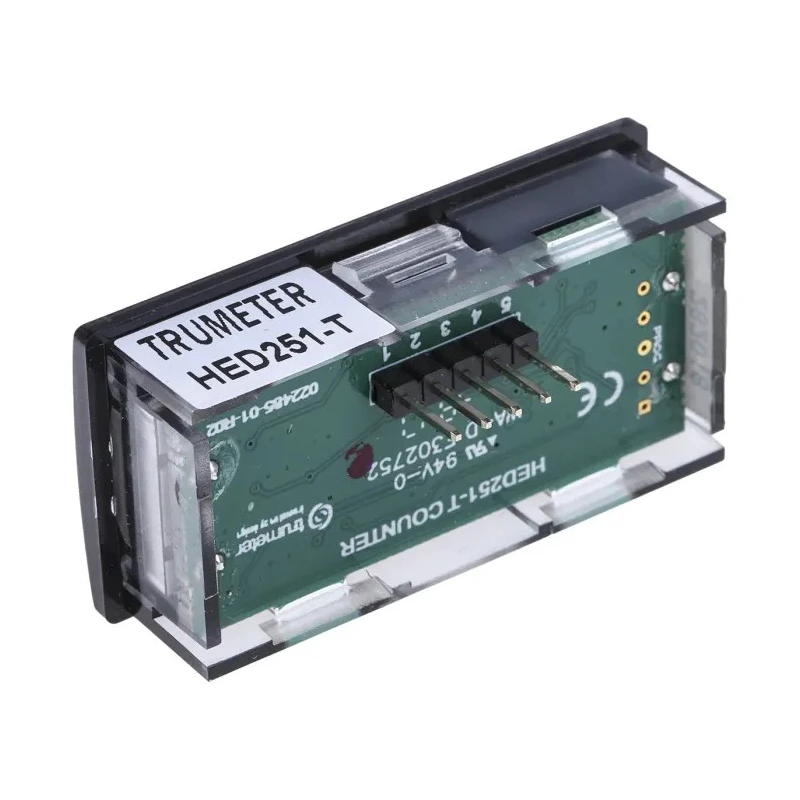 Trumeter 4 Digit Electrical Reset Counter, 10mm Digit Height, 10Hz Frequency, Model HED251-T