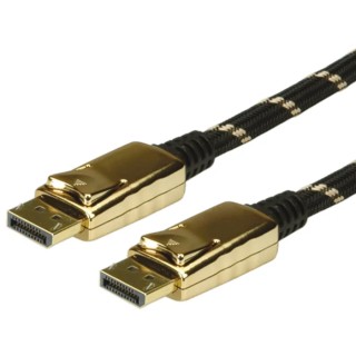 Roline Male DisplayPort to Male DisplayPort Polyvinyl Chloride Cable 1m 11.04.5644-10