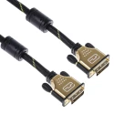 Roline Male DVI-D to Male DVI-D Cable 10m Black Polyvinyl Chloride Jacket Gold Sheath 11.04.5518-5