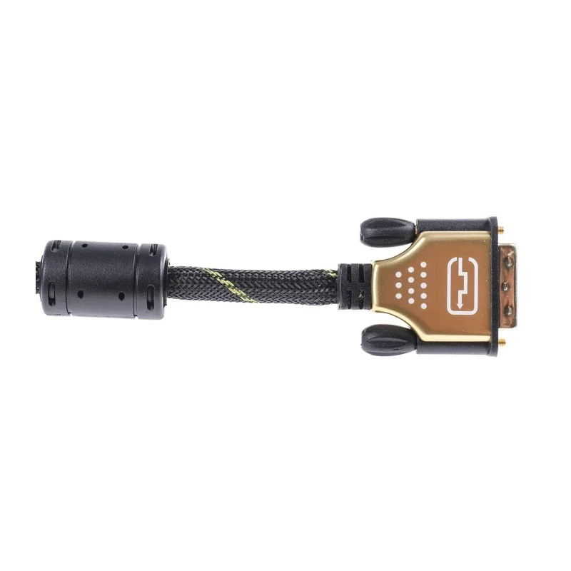 Roline Male DVI-D to Male DVI-D Cable 10m Black Polyvinyl Chloride Jacket Gold Sheath 11.04.5518-5