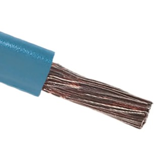 RS PRO Light Blue 4 mm² Hook Up Wire, 12 AWG, 56/0.3 mm Core Strands, 100 m Length, Polyvinyl Chloride Jacket 815-8609