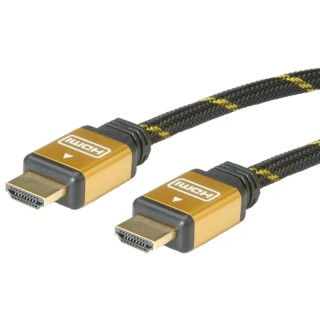 Roline 20 m HDMI Cable, Male HDMI to Male HDMI, High Speed, Gold Plated Contacts, PVC Jacket 11.04.5510-5