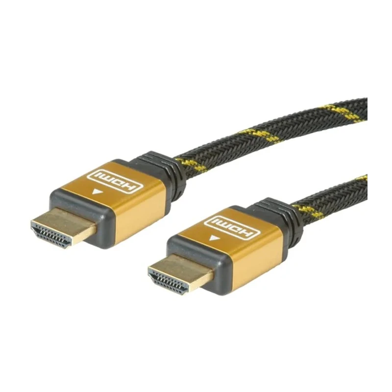 Roline 20 m HDMI Cable, Male HDMI to Male HDMI, High Speed, Gold Plated Contacts, PVC Jacket 11.04.5510-5