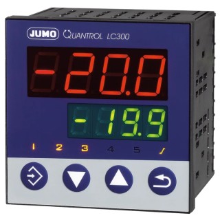 Jumo QUANTROL Panel PID Temperature Controller 1 Input 2 Output Logic/SSR 240V AC On-Off 702034/8-2100-23
