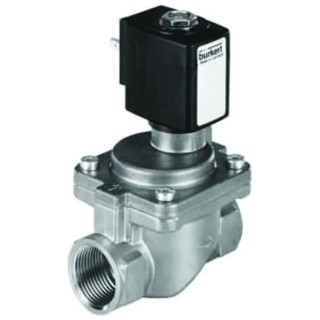 Burkert Stainless Steel 2 Port Solenoid Valve 230V AC, Normally Open, 13mm Orifice, 16 Bar, Series 6281 EV Standard 228389