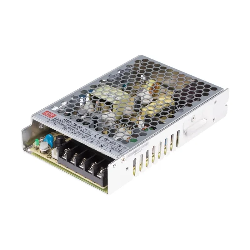 MEAN WELL RSP-75-48 Switching Power Supply 48V DC 76.8W 370V DC 264V AC 1.6A Output Chassis Mount RSP-75-48