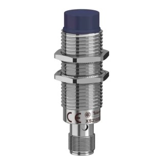 Telemecanique Sensors Threaded Barrel Inductive Proximity Sensor M18 x 1 PNP 8 mm Detection 24V DC 200mA XS218BLPAM12