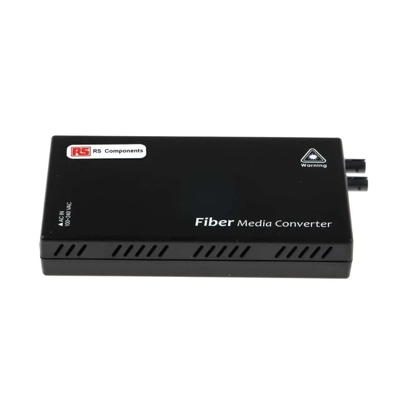 RS PRO RJ45 Ethernet Media Converter Single Mode 100Mbps Full Duplex 2 km RJ45