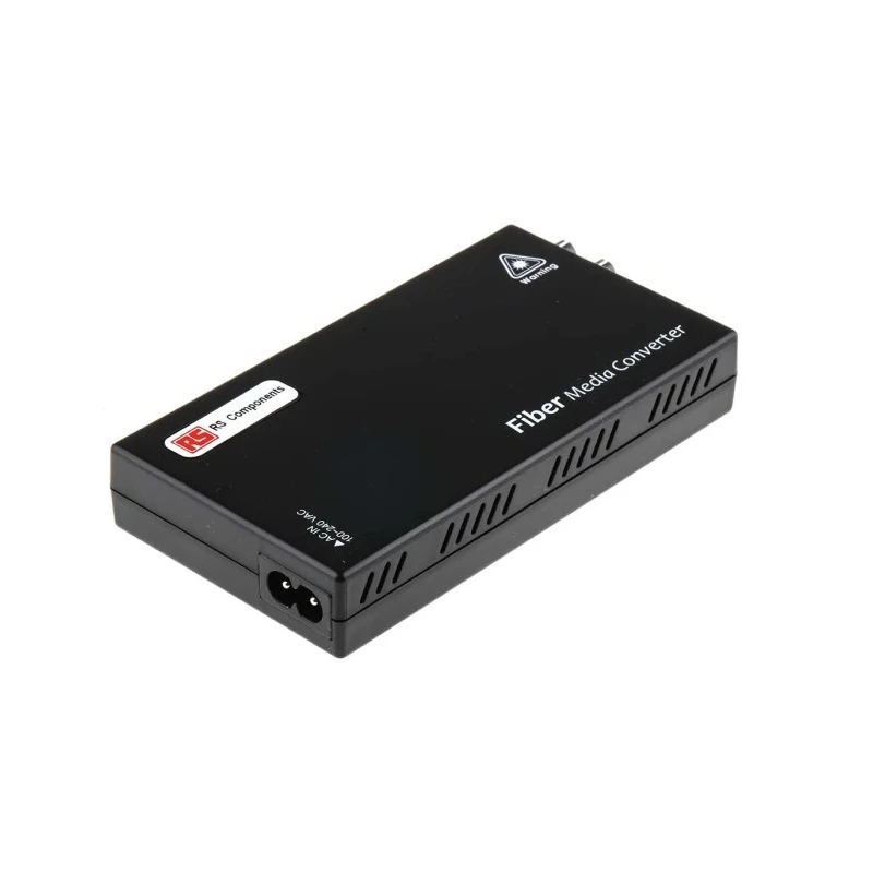 RS PRO RJ45 Ethernet Media Converter Single Mode 100Mbps Full Duplex 2 km RJ45