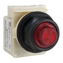 Schneider Electric Panel Mount Red Pilot Light Harmony 9001SK 30 mm Cutout, 240V AC, IP66 9001SKP7R31