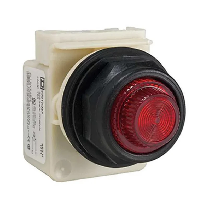 Schneider Electric Panel Mount Red Pilot Light Harmony 9001SK 30 mm Cutout, 240V AC, IP66 9001SKP7R31