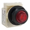 Schneider Electric Panel Mount Red Pilot Light Harmony 9001SK 30 mm Cutout, 240V AC, IP66 9001SKP7R31