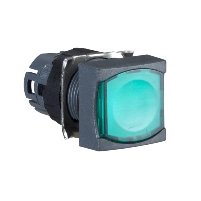 Schneider Electric Harmony XB6 Series Illuminated Latching Push Button Switch, Green Actuator, 16 mm Cutout, IP65, ZB6CF3