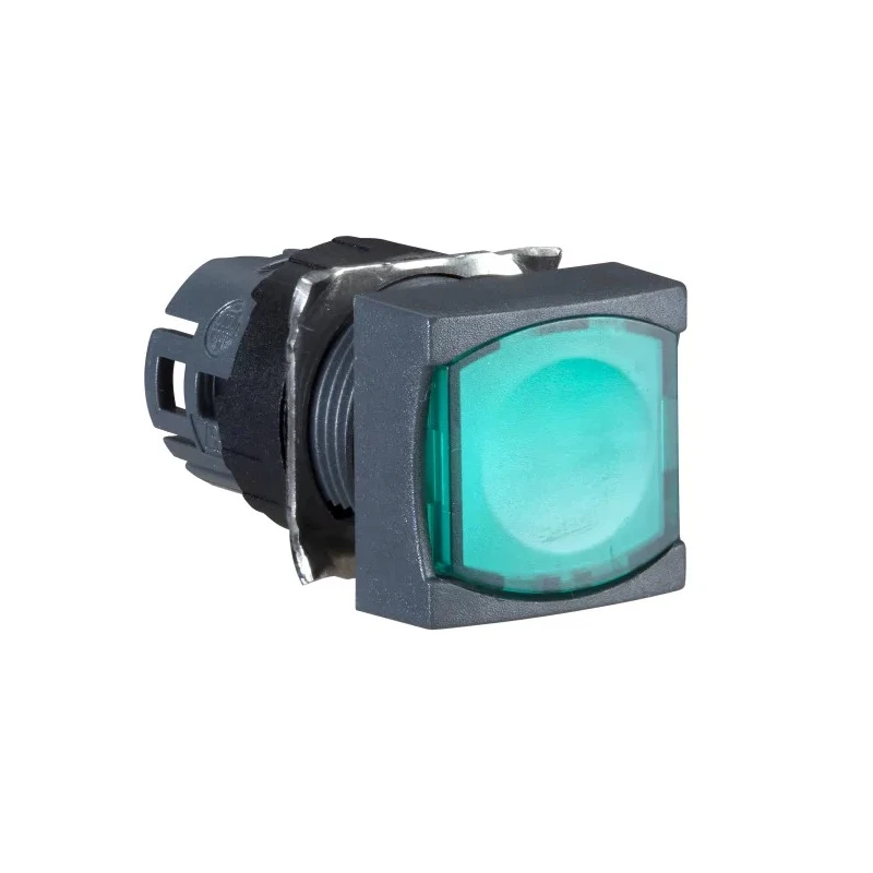 Schneider Electric Harmony XB6 Series Illuminated Latching Push Button Switch, Green Actuator, 16 mm Cutout, IP65, ZB6CF3