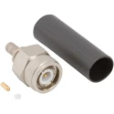 Amphenol RF TNC Series Coaxial Connector Cable Male, 50 Ω Impedance, Straight Nickel Body with Gold Contact Plating 031-6499