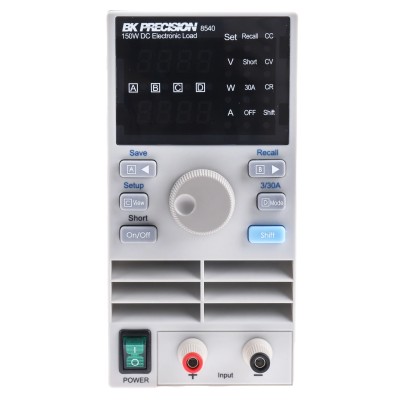 BK Precision 8500 Series Electronic DC Load, Programmable, 0.1 to 60 V, 0 to 30 A, 0 to 150 W BK8540