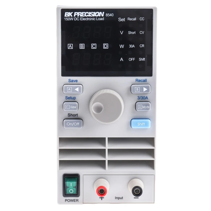 BK Precision 8500 Series Electronic DC Load, Programmable, 0.1 to 60 V, 0 to 30 A, 0 to 150 W BK8540