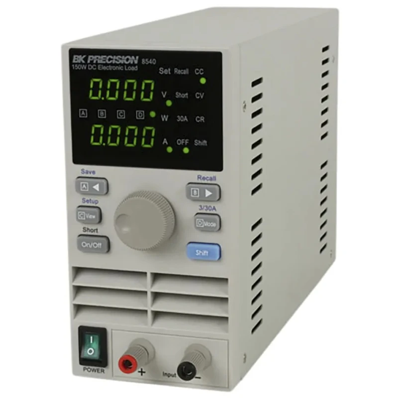 BK Precision 8500 Series Electronic DC Load, Programmable, 0.1 to 60 V, 0 to 30 A, 0 to 150 W BK8540