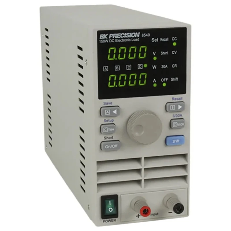 BK Precision 8500 Series Electronic DC Load, Programmable, 0.1 to 60 V, 0 to 30 A, 0 to 150 W BK8540