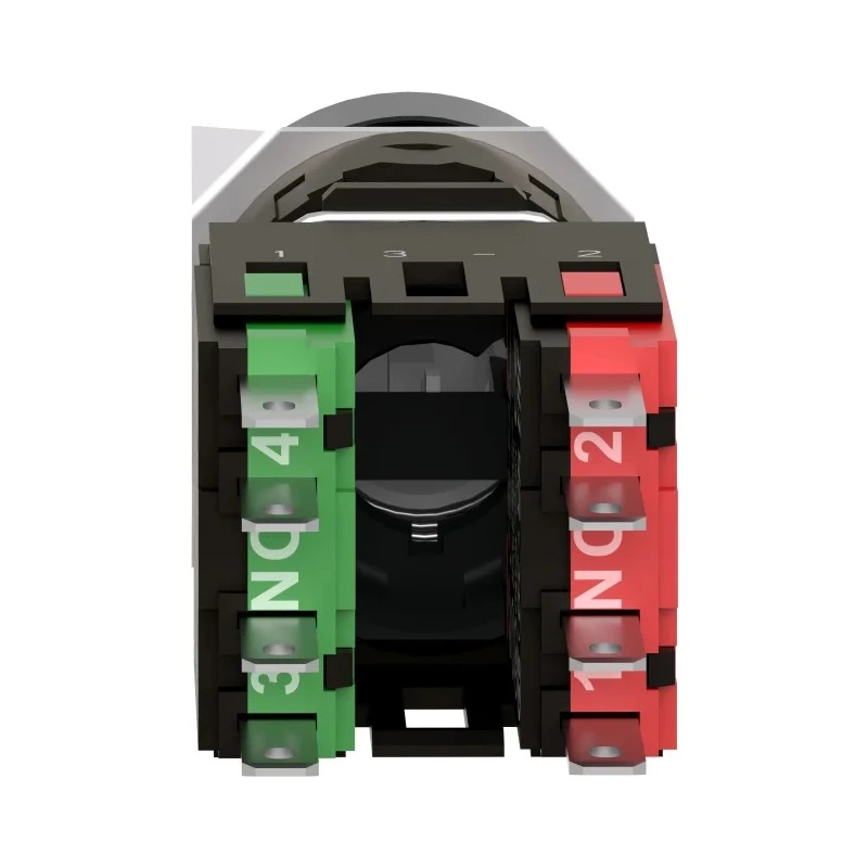 Schneider Electric Harmony XB6 Series Push Button Switch, Spring Return, Panel Mount, 16 mm Cutout, 1 NO/1 NC XB6AA25B