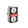 Schneider Electric Harmony XB4 Series White, Red, Black Momentary Metal Push Button Head, 22mm Cutout, IP69K ZB4BA71124