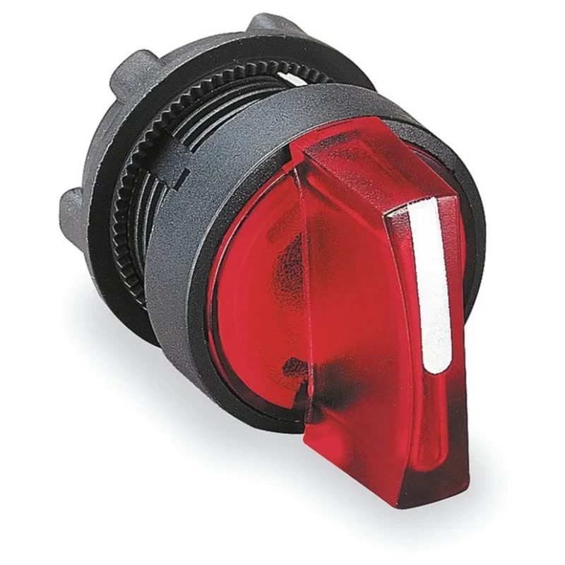 Schneider Electric Harmony Series 3 Position Illuminated Selector Switch Head 22 mm Cutout Red Handle IP65 ZB5AK1543