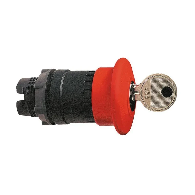 Schneider Electric Harmony XB5 Series Emergency Stop Push Button Head 22mm Cutout, Key Release, Mushroom Style ZB5AS94414