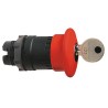 Schneider Electric Harmony XB5 Series Emergency Stop Push Button Head 22mm Cutout, Key Release, Mushroom Style ZB5AS94414