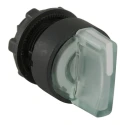 Schneider Electric Harmony Series 3 Position Illuminated Selector Switch Head, 22 mm Cutout, White Handle, IP65 ZB5AK1513
