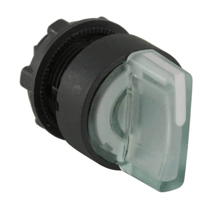Schneider Electric Harmony Series 3 Position Illuminated Selector Switch Head, 22 mm Cutout, White Handle, IP65 ZB5AK1513
