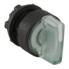 Schneider Electric Harmony Series 3 Position Illuminated Selector Switch Head, 22 mm Cutout, White Handle, IP65 ZB5AK1513