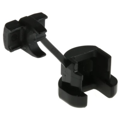 RS PRO Strain Relief Bush For Use With D-Sub Connector Polyamide 66 Black 7.4 mm Bundle Diameter 817-8870