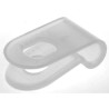 RS PRO Natural Polyamide 66 Cable Clip Screw Fixing 5 mm Max Bundle Diameter 18.6 mm x 9.6 mm x 1.2 mm 817-8952