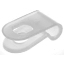 RS PRO Natural Polyamide 66 Cable Clip Screw Fixing 3.1 mm Max Bundle Diameter 17 mm x 9.6 mm x 1.2 mm 817-8956