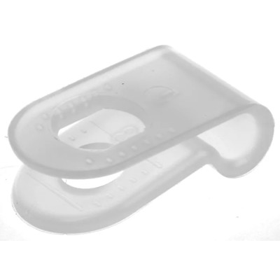 RS PRO Natural Polyamide 66 Cable Clip Screw Fixing 3.1 mm Max Bundle Diameter 17 mm x 9.6 mm x 1.2 mm 817-8956