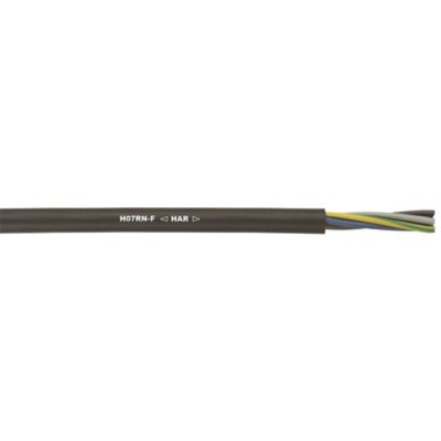Lapp 3 Core Black Rubber Power Cable 450/750V 100 m H07RN-F Germany 60°C H07RN-F