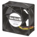 Sanyo Denki San Ace 9HV Series High Static Pressure Axial Fan 48V DC 40.8W 14900 RPM 222 m³/h 80 mm 9HV0848P1G001