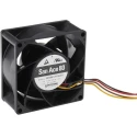 Sanyo Denki San Ace 9HV Series Axial Fan, 12V DC, 222 m³/h Air Flow, 40.8 W Power, 3.4 A Max Current, 80 mm x 9HV0812P1G001