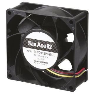 Sanyo Denki San Ace 9HV Series Axial Fan 48V DC 57.6W 1.2A 306 m³/h 92mm x 92mm x 38mm 9HV0948P1G001