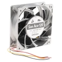 Sanyo Denki San Ace 9HV Series High Static Pressure 48V DC Axial Fan 498m³/h 96W 2A 120mm x 120mm x 38mm 9HV1248P1G001