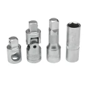 RS PRO 26-Piece 1/2 in 6 Point Chrome Vanadium Steel Socket Set with Ratchet Handle 817-9230