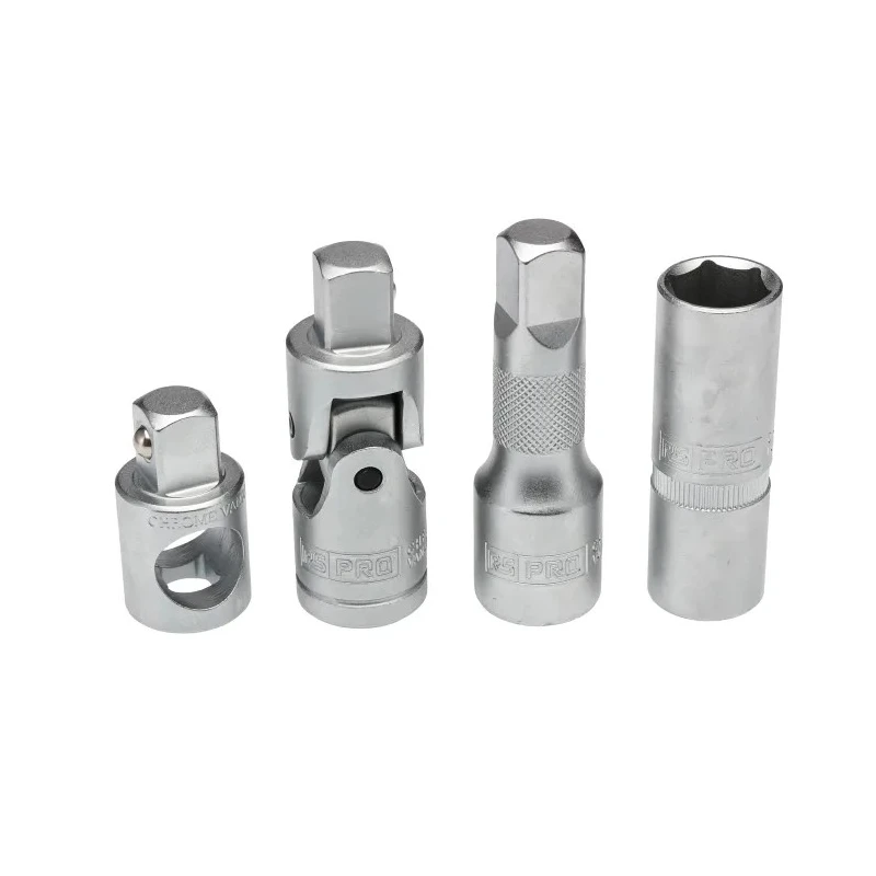 RS PRO 26-Piece 1/2 in 6 Point Chrome Vanadium Steel Socket Set with Ratchet Handle 817-9230