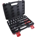 RS PRO 29-Piece 1/4 in Standard Socket Set Chrome Vanadium Steel Square Drive 817-9233