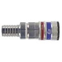 CEJN Steel, Brass Pneumatic Quick Connect Coupling Hose Barb 10mm 300 Series 16 Bar 100°C 103002004