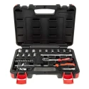 RS PRO 29-Piece 1/4 in Standard Socket Set Chrome Vanadium Steel Square Drive 817-9233