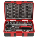 RS PRO 55-Piece 1/4 in Hexagon Socket Set Chrome Finish Alloy Steel 817-9236