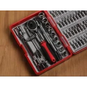 RS PRO 55-Piece 1/4 in Hexagon Socket Set Chrome Finish Alloy Steel 817-9236