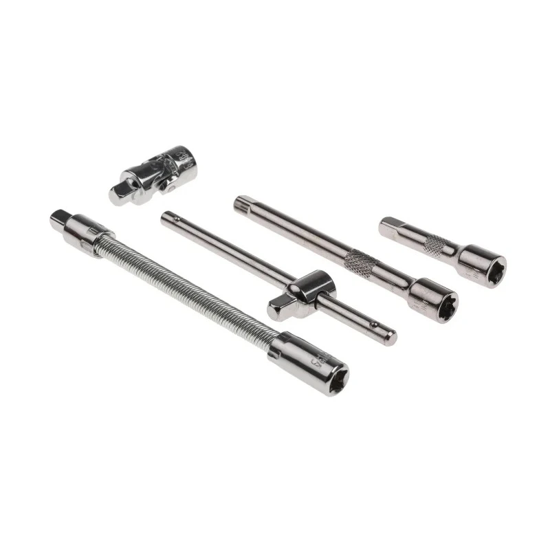 RS PRO 55-Piece 1/4 in Hexagon Socket Set Chrome Finish Alloy Steel 817-9236